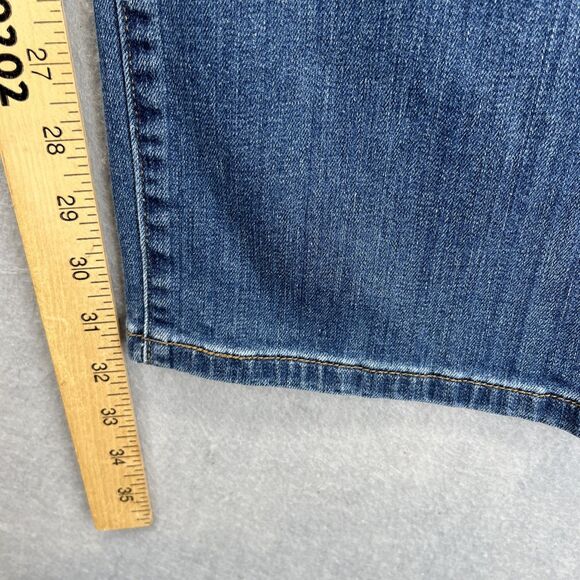 Levis 580 Jeans Womens Size 16W PLUS Blue Denim Defined Waist Straight Retro - Picture 14 of 16